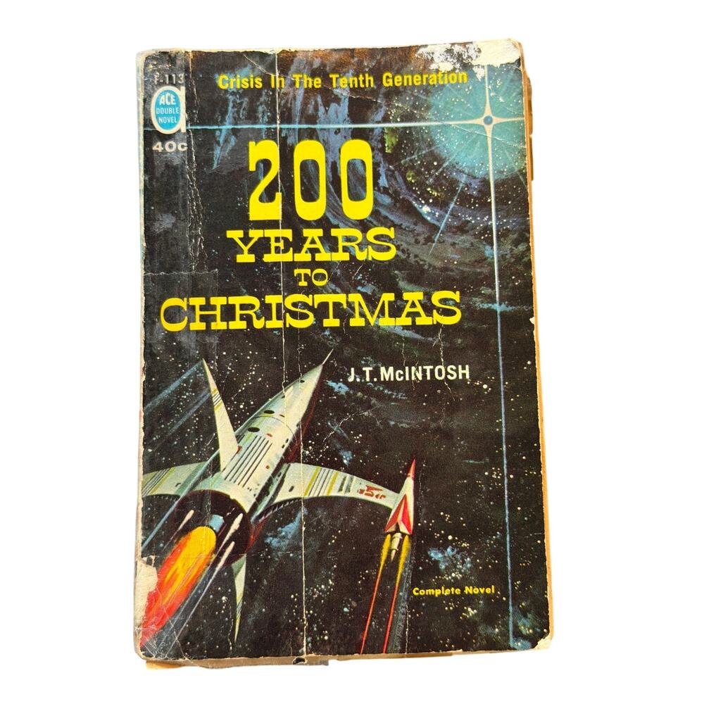 Vtg 1961 Sci-fi Double book 200 Years to Christmas/Rebels of the Red Planet